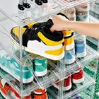 Kotak Sepatu Bening Terbuka Depan Dengan Logo Kustom Transparan