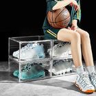 Kotak Sepatu Akrilik Bening Plastik Magnetik Transparan Dapat Ditumpuk