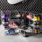 Magnetic Closure Clear Stackable Acrylic Shoe Boxes Untuk Sepatu Kets