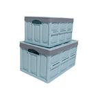 Kotak Tote Lipat Plastik PP yang Dapat Digunakan Kembali Dengan Pegangan Dapat Dicuci 53 * 36 * 29cm Ramah Lingkungan
