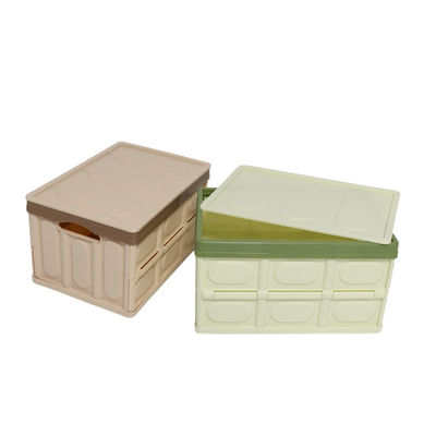 kualitas  Multiscene Collapsible Storage Bins With Lid , Silk Road Enterprise Durable Foldable Plastic Bins pabrik